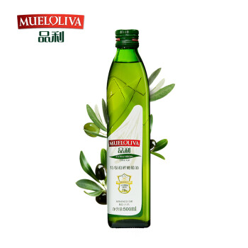 品利（MUELOLIVA）特级初榨橄榄油500mL西班牙原瓶进口纯物理冷压榨 健康烹饪食用油