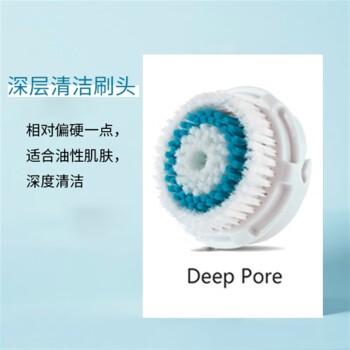 科莱丽（Clarisonic）适配美国洗脸刷Mia2/Fit/Aria4/Smart洁面仪替换洗脸刷头 深层清洁刷头1枚