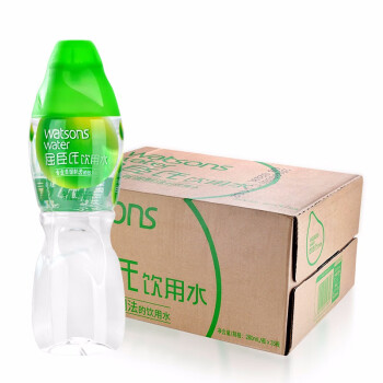 屈臣氏（Watsons）蒸餾水製法飲用水純淨水 280ml*35瓶蒸餾水 整箱 瓶裝