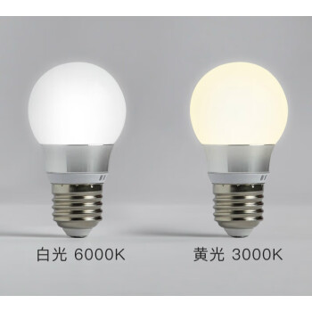OIMG設計師的燈節能LED燈泡 E27大螺旋口光源5W暖白光球泡燈扁頭燈泡 [10隻裝 更便宜 寬壓]圓頭恒 5 黃