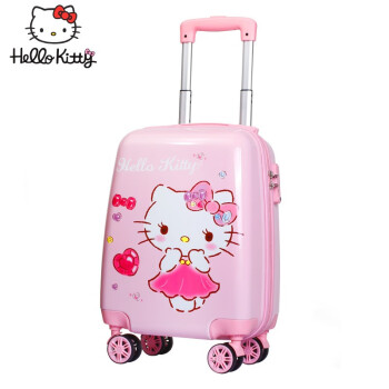 凯蒂猫（hello kitty）行李箱女可爱儿童拉杆箱16英寸万向轮旅行箱可登机 KT18050-16