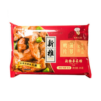 上海新雅大厨菠萝鸭片225g方便菜肴速冻食品方便快手菜 速冻速食半成品菜 午晚餐 经典粤菜 一盒