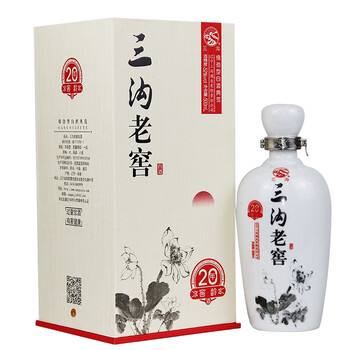 三沟老窖雪兰窖龄20年52度500ml*1瓶浓香型纯粮白酒辽宁特产礼盒装 1瓶装