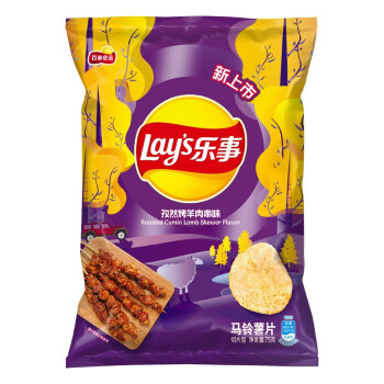 乐事Lay&apos;s 薯片 孜然烤羊肉串味 75克