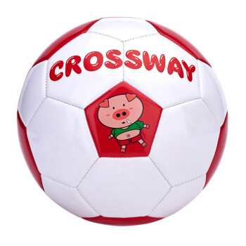 克洛斯威(CROSSWAY)4号足球413比赛训练儿童幼儿园小学生耐磨PU球 PVC足球-F413正白;4号球