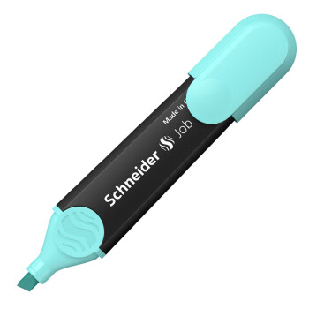 施耐德（Schneider）150彩色荧光笔学生办公大容量环保标记记号笔5mm 土耳其蓝1523