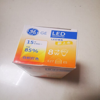 GE LED球泡 LED灯泡 8W 2700K 白炽灯色 暖黄色