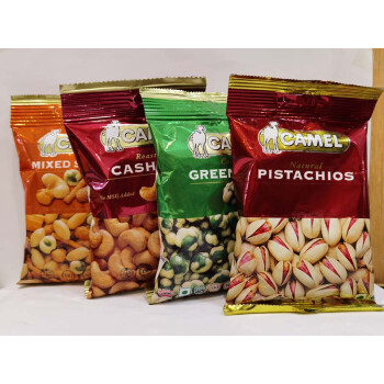 食怀Camel Nuts骆驼牌烤腰果开心果混合果仁青豌豆40g坚果儿童零食 RoastedCashews烤腰果
