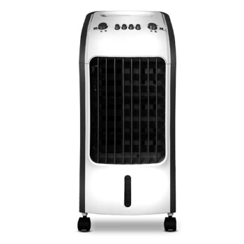 HYUNDAI空调扇家用宿舍小型冷风机迷你移动水冷气扇落地扇 黑色机械款