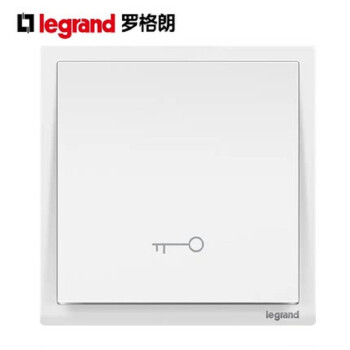 罗格朗（LEGRAND）86型暗装门禁出门按钮门禁钥匙开关门铃开关面板复位