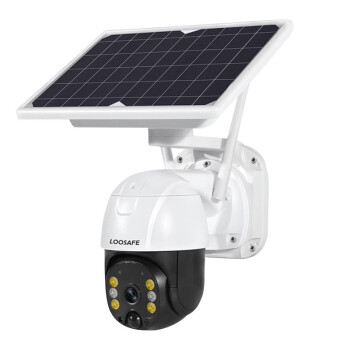 龙视安（Loosafe） 太阳能监控摄像头 360度无线远程户外防水摄像头 Wifi低功耗（含64G TF内存卡） 