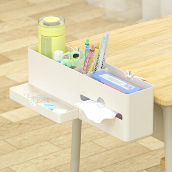 爱学习（istudy）儿童学习桌椅 可升降实木书桌 中小学生写字桌电脑桌课桌椅套装 桌边收纳盒