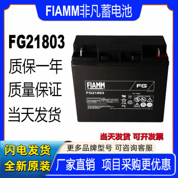 FIAMMFIAMM蓄电池FG21803铅酸免维护阀控式电梯消防主机UPS电源12V18AH