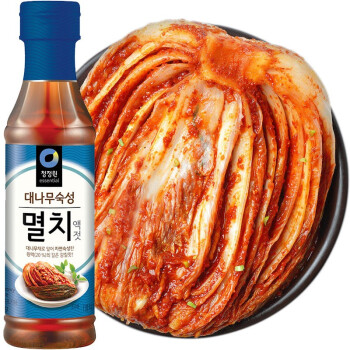 清净园韩国原装进口 鱼露 腌制泡菜辣白菜 海鲜调味料 韩式多用途 500g（蓝瓶）*2瓶