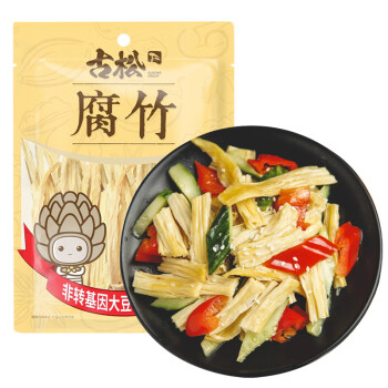 古松干货腐竹250g 手工黄豆制品 火锅凉拌豆皮腐皮 二十年品牌