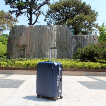雅士行李箱商务铝框款万向轮eminent20英寸登机箱旅行箱密码箱24 新品蓝 20寸