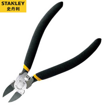 史丹利（STANLEY）水口鉗塑柄斜口鉗電工剪線鉗塑料模型剪切鉗5英寸 84-134-23