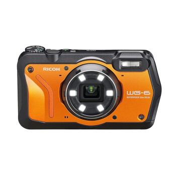 理光（Ricoh）WG-6水下相机防水防震水下模式电子罗盘防冻防压200 橙色