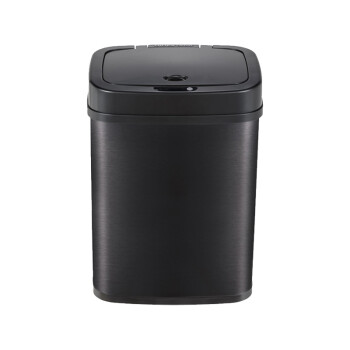 NST纳仕达DZT-12-5 智能感应垃圾桶厨房客厅大容量垃圾筒便纸篓 12L宝石黑+充电电池