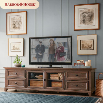 Harbor House【门店同款】美式家具客厅电视柜储物收纳柜Montclair 核桃色-113555 整装