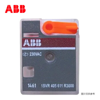 ABB中间继电器 CR-M230AC4L 4对触点 6A 带灯 220VAC 10050180,A