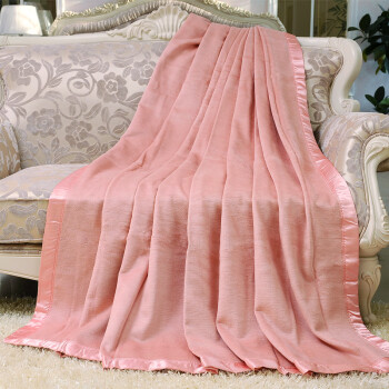 空调房夏季蚕丝被单 蚕丝毯子 丝贝雪毯绒毯春夏季单人双人毛毯 枚红色 150cmX210cm(桑蚕丝   重量2.5斤)