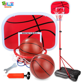 育兒寶（YuErBao）兒童籃球架可升降籃球框小男孩寶寶球類玩具幼兒園室內家用投籃筐