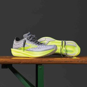布鲁克斯（BROOKS）Hyperion Elite 2 男女超轻缓震碳板跑鞋运动跑步鞋马拉松跑鞋 爆裂纹黄标 标准37.5/US5