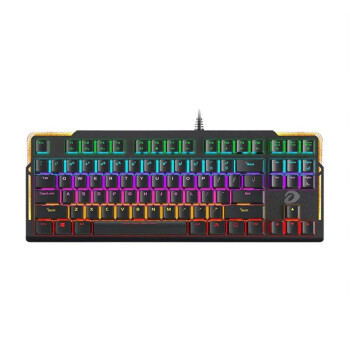 达尔优（DAREU）EK815S 彩虹背光 TKL有线机械游戏键盘 青轴 黑色