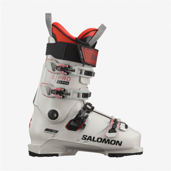 萨洛蒙（Salomon）S/PRO ALPHA 120 新款平花雪鞋防滑保暖滑雪装备户外男双板滑雪靴 灰红Gray Aurora / Red 25-25.5cm