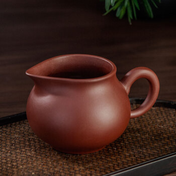 漢唐紫砂公道杯茶具分茶器茶道配件功夫茶具中式家用茶海單個公杯 朱泥