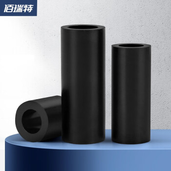 佰瑞特黑色ABS隔离柱塑料套管圆形垫圈尼龙空心通孔绝缘支撑柱加厚垫柱 规格尺寸：外径*内径*高度（mm）