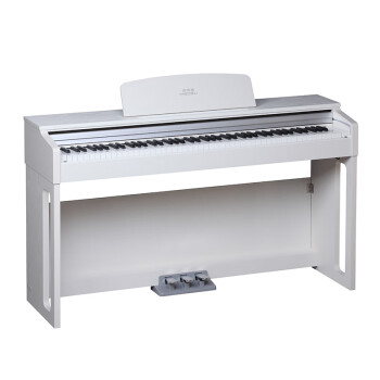 美得理DP50S 88键重锤电钢琴家用立式考级初学专业家用数码钢琴 白色 白色 重锤键盘 DP50S