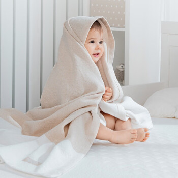 英氏·乐享婴儿毛毯 儿童全棉盖毯 宝宝柔软毯子 春夏空调被 全棉色织婴童毛毯 90*100cm