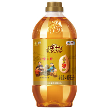 家香味 沂蒙土榨花生仁油400mL 食用油 中粮福临门出品 新老包装随机发