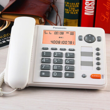 松下（Panasonic）电话机 KX-TS398CN/TS388座机电话机 办公家用 TS398白色【升级版带快捷拨号】