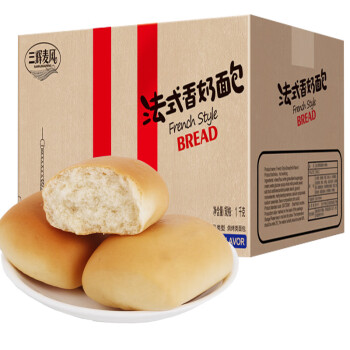三辉麦风法式小面包奶香味营养早餐零食充饥夜宵点心小吃 买法式面包 500g .