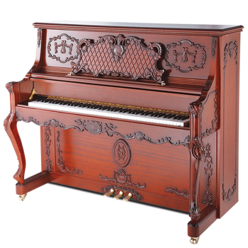 SPYKER 英国世爵钢琴 实木专业立式钢琴全新成人演奏级钢琴SG-L36 深棕色
