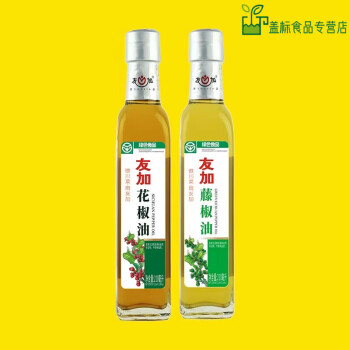 友加食品（YOU JIA）友加 花椒油210ml+藤椒油210ml 麻椒油调味火锅蘸碟 【花椒油+藤椒油】 210ml*2瓶组合