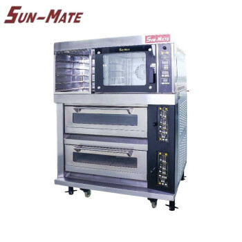三麦（SUN-MATE）商用电烤箱 电热风炉烘焙炉 组合炉醒发箱 四盘五盘电热 组合炉两层四电烤箱+四盘电热风炉