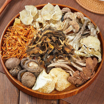 双枒子（SYZ）宏福山珍菌菇煲汤食材100g姬松茸干货 菌汤包 十种菌纯菌100克