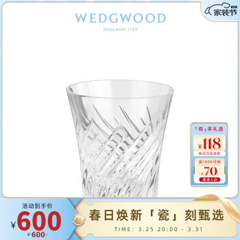 WEDGWOOD威基伍德2024年度杯水晶玻璃杯威士忌酒杯欧式杯子 2024年度杯 220ml 1只
