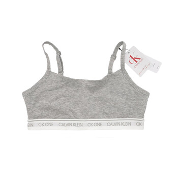 卡文克莱（Calvin Klein）MAYA美国女士运动内衣无钢圈不带胸垫吊带背心夏季背心式文胸 灰色吊带(不带胸垫) XS码()