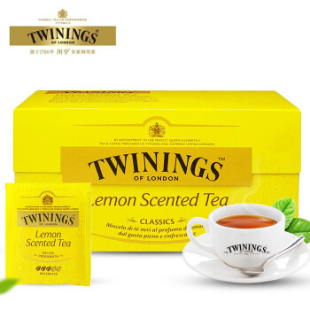 川宁（TWININGS）沁香柠檬红茶50g/25片袋泡茶包茶叶奶茶伴侣下午茶送礼婚庆伴手礼 沁香柠檬红茶50g