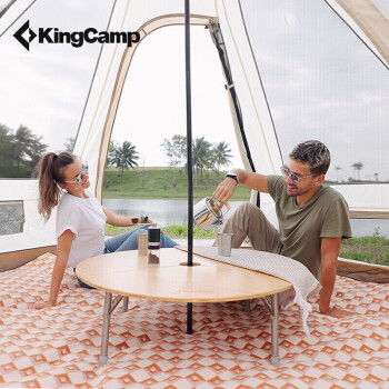 KingCamp野餐垫3.2*3.2m户外露营双面绒六角帐篷垫防水地垫防潮垫沙滩垫