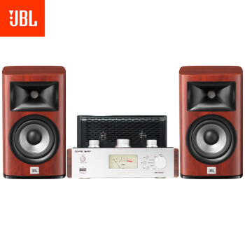 JBL STUDIO 620 Hifi书架音箱 原装进口家庭音乐发烧友高保真音响 红色音箱+数位胆机功放