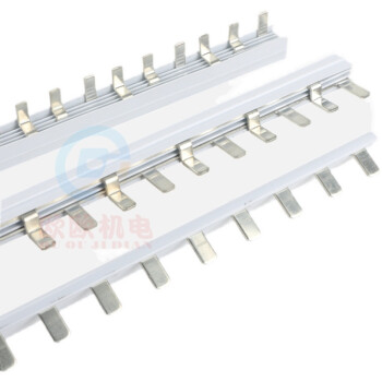 电气汇流排ABB款1P/2P/3P 63A鸿雁空开断路器接线铜排 白色 铜排 白色