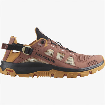 薩洛蒙（Salomon）TECHAMPHIBIAN 5 女款 戶外運動鞋休閑輕量防滑涉水速幹溯溪鞋 棕色/Wood  標準36/US5