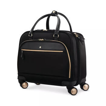 Samsonite新秀丽Spinner经典款手提箱时尚防滑拉杆箱中款轻便手提包多功能箱包 Black