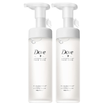 多芬（Dove） 多芬微生态净润洁面泡泡深层清洁毛孔泡沫细腻慕斯洗面奶洁面 温和洁面泡泡160ml*2